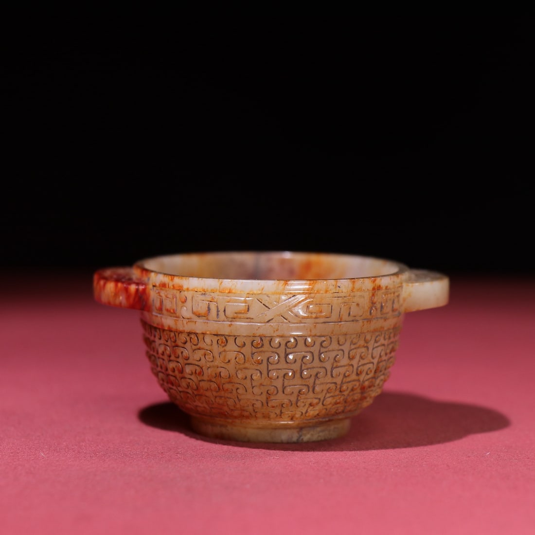 An Exquisite White Jade Double-Ears Cup - 4