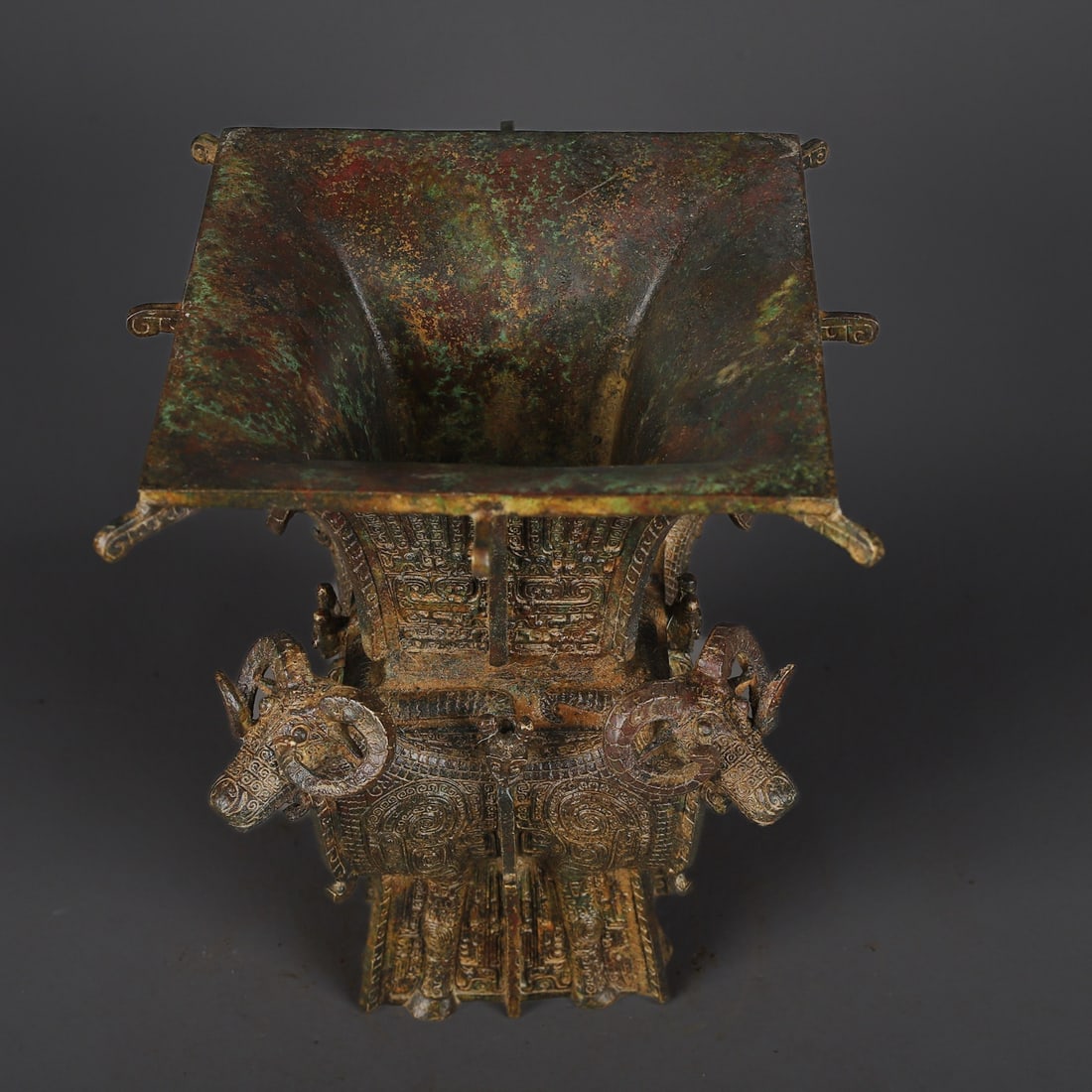 An Exquisite Bronze Sheep Pattern Censer - 2