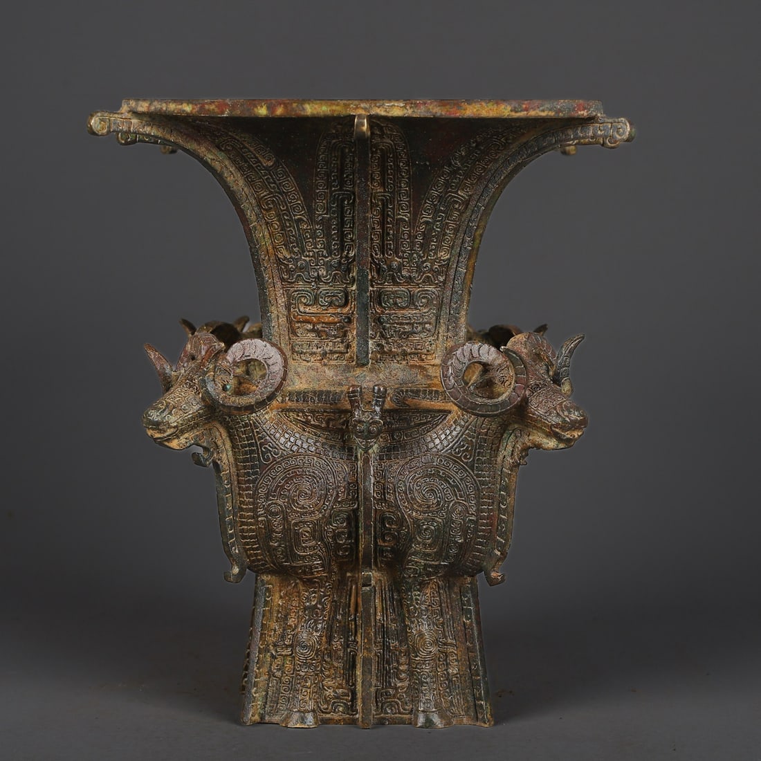 An Exquisite Bronze Sheep Pattern Censer - 4