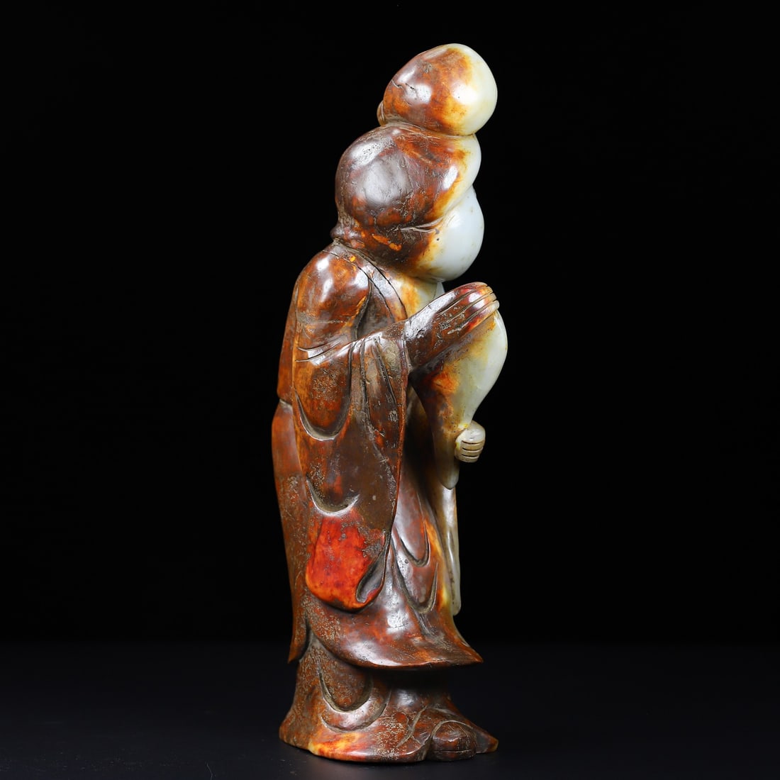 An Exquisite White Jade Figure - 4