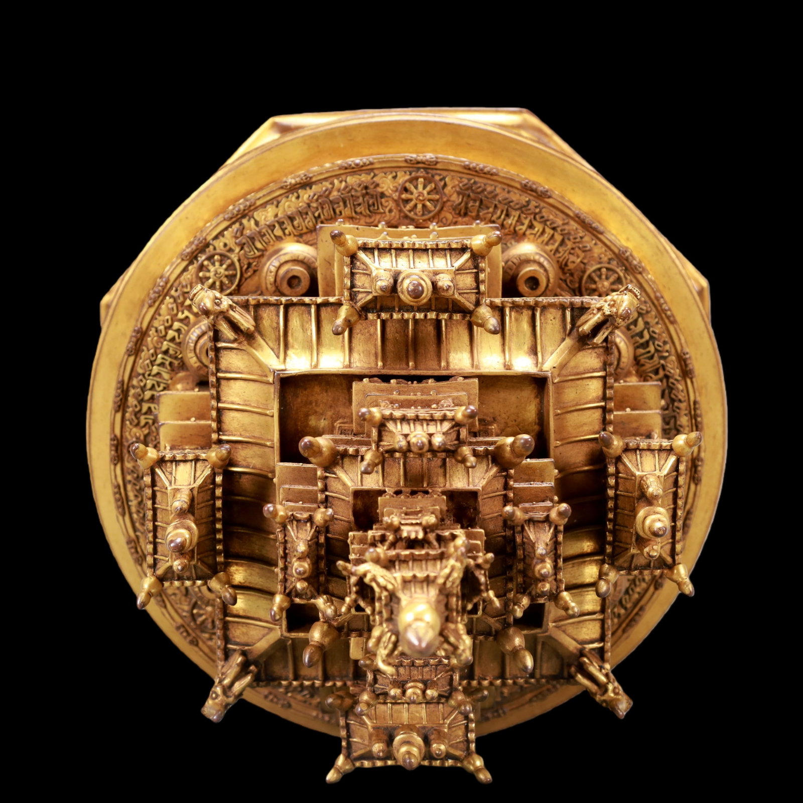 A Exquisite Gilt Bronze Ornament - 14