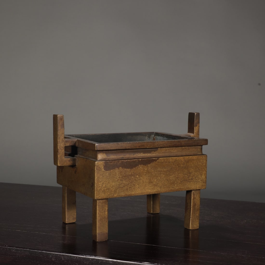 An Exquisite Bronze Double-Ears Censer - 2