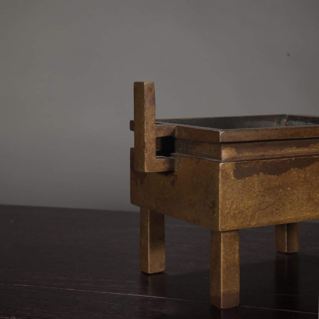 An Exquisite Bronze Double-Ears Censer - 4