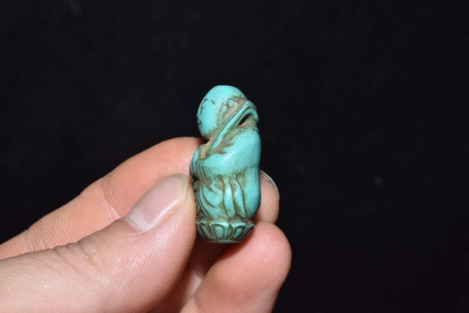 An Exquisite Turquoise Buddha Statue - 3