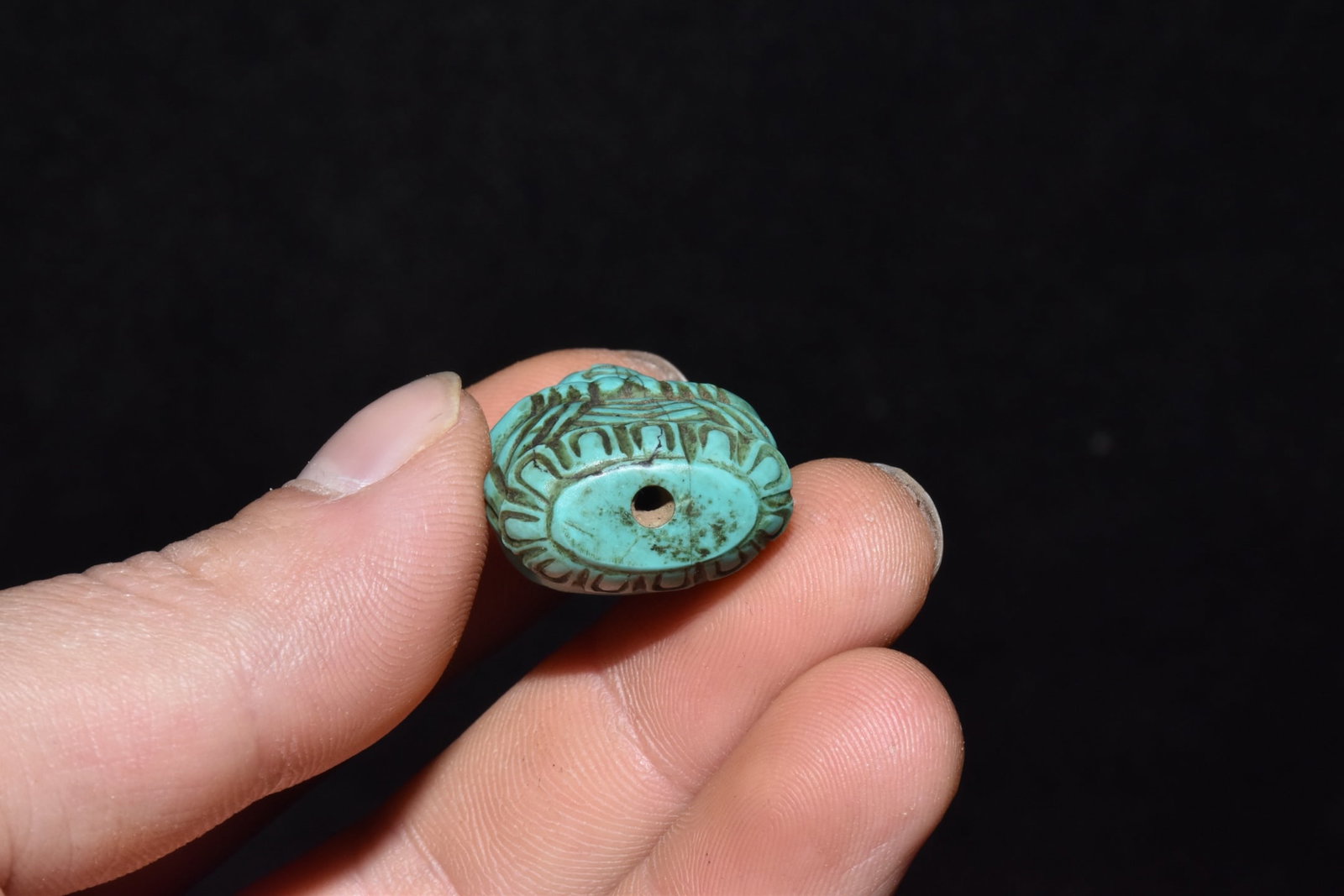 An Exquisite Turquoise Buddha Statue - 5