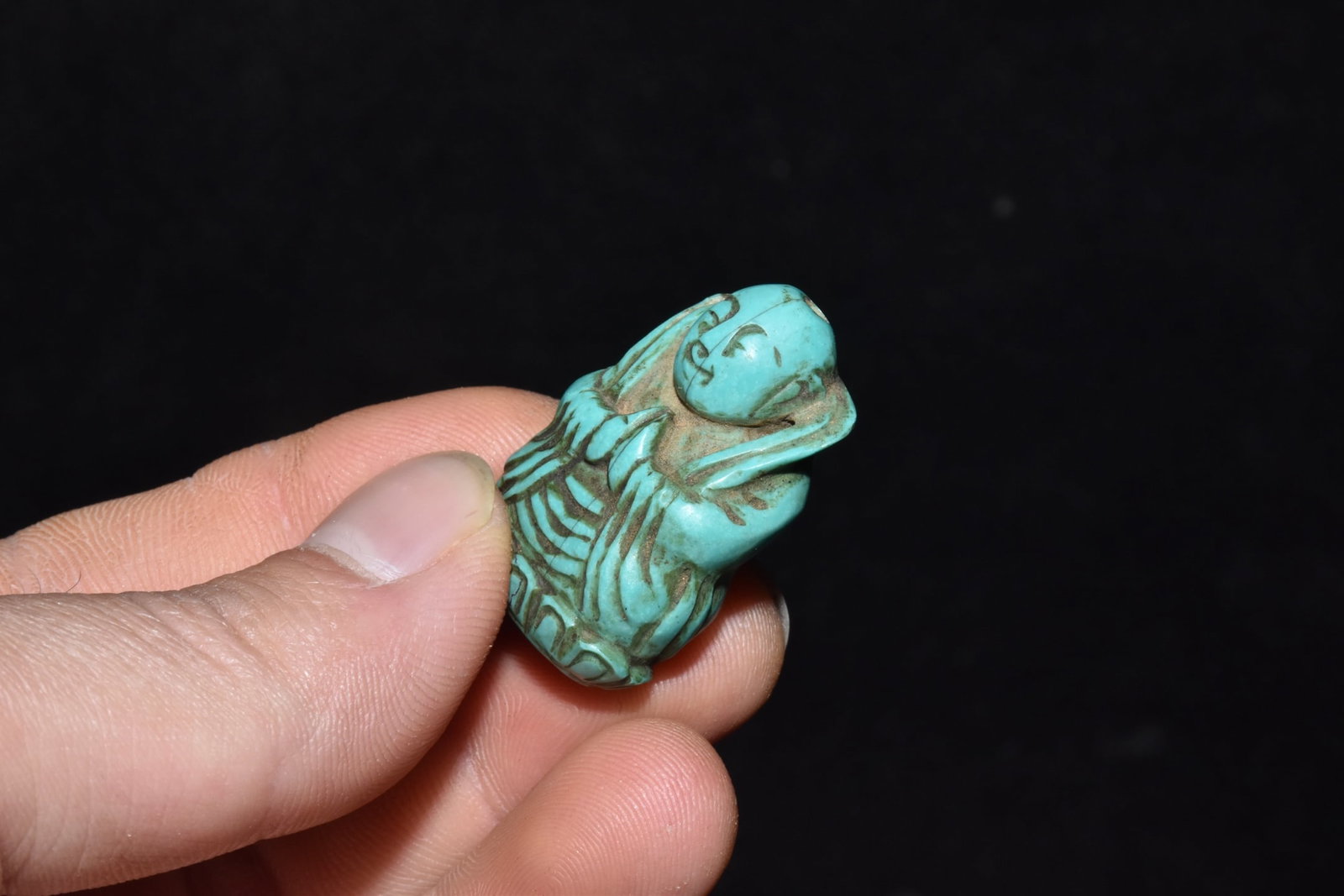 An Exquisite Turquoise Buddha Statue - 6