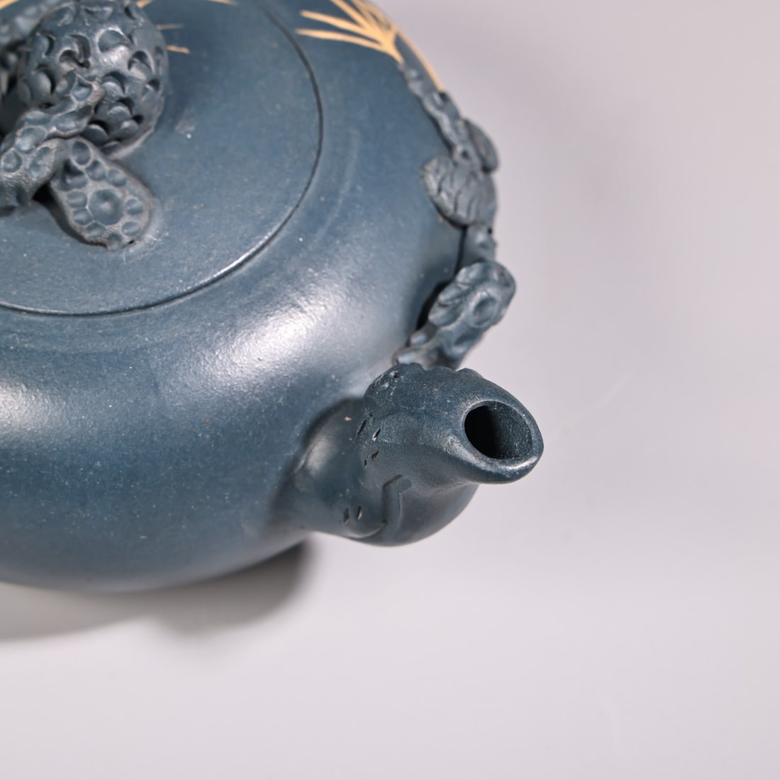 An Exquisite Purple Sands Bamboo Pattern Teapot - 6