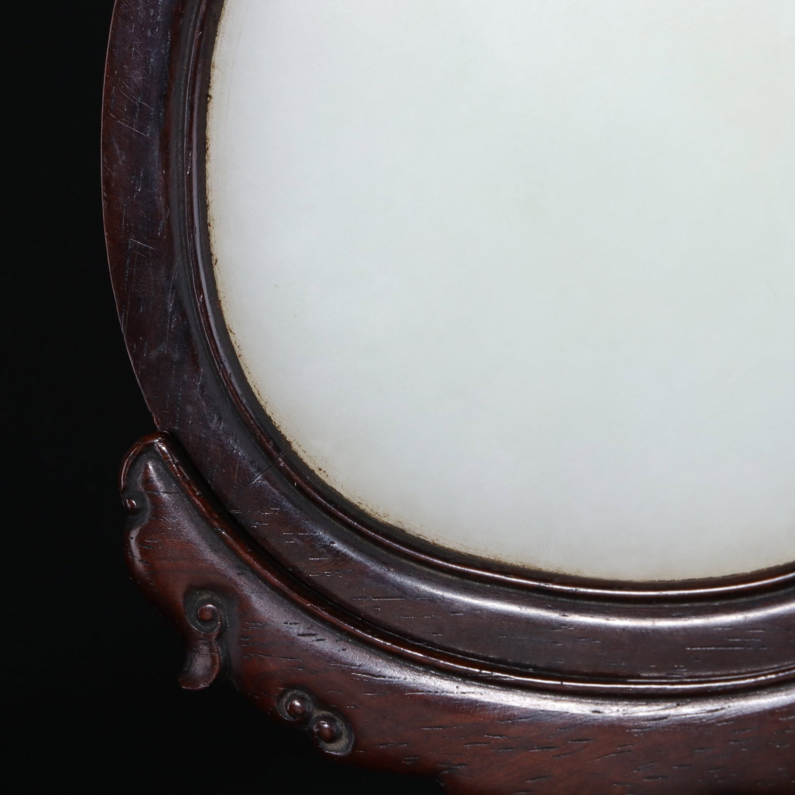 An Exquisite White Jade Landscape and Figure Pattern Screen - 8