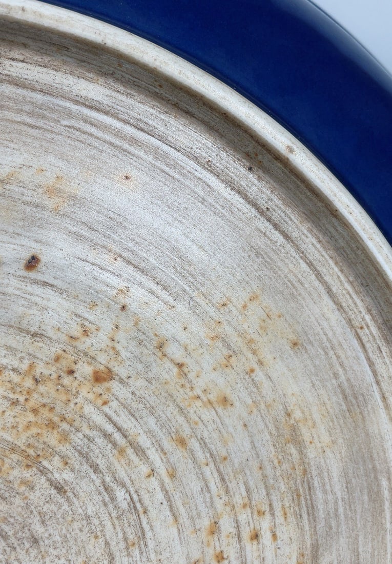 An Exquisite Blue Glazed Dragon Pattern Plate - 8