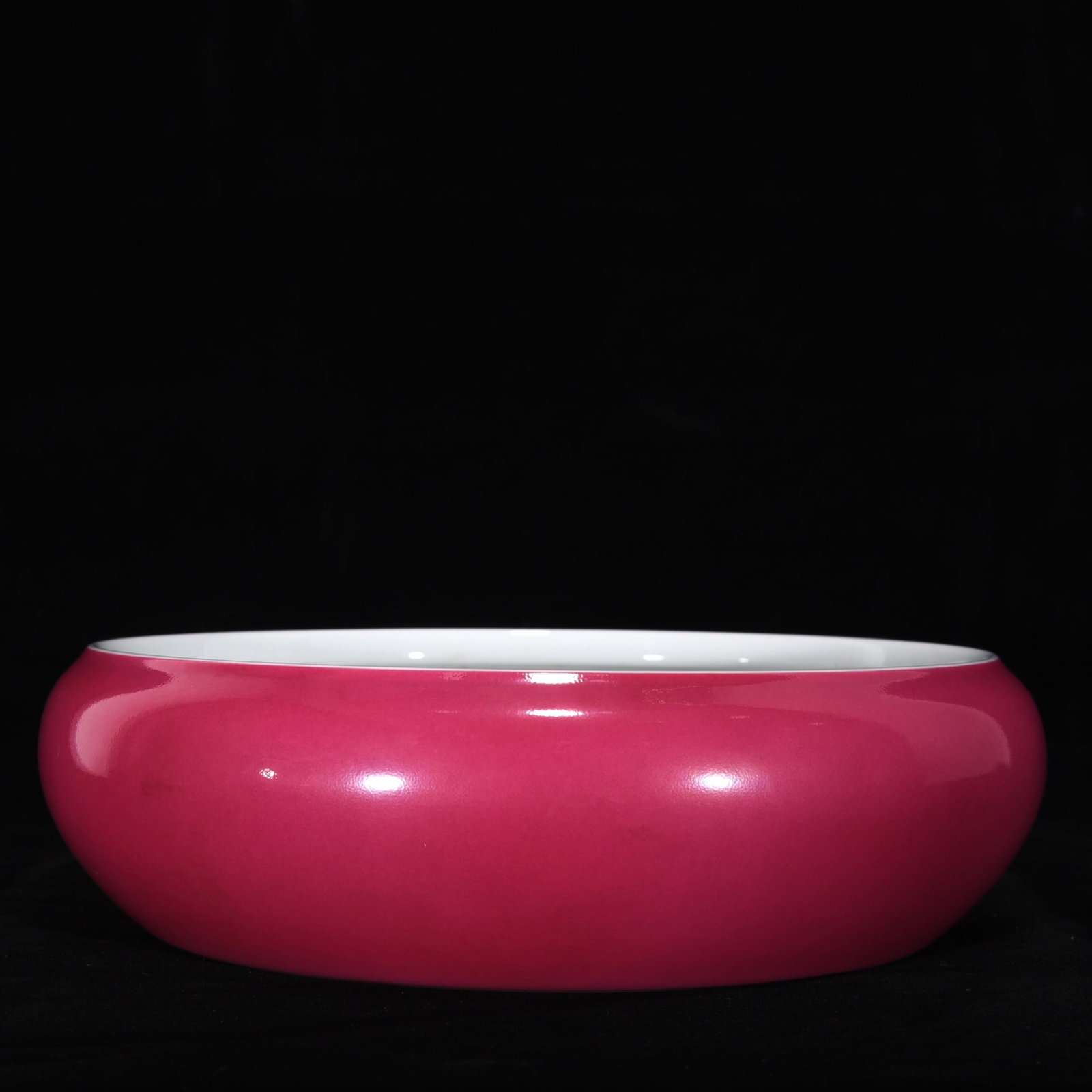 An Exquisite Famille-Rose Ruby Red-Glazed Flower Pattern Brush Washer - 6