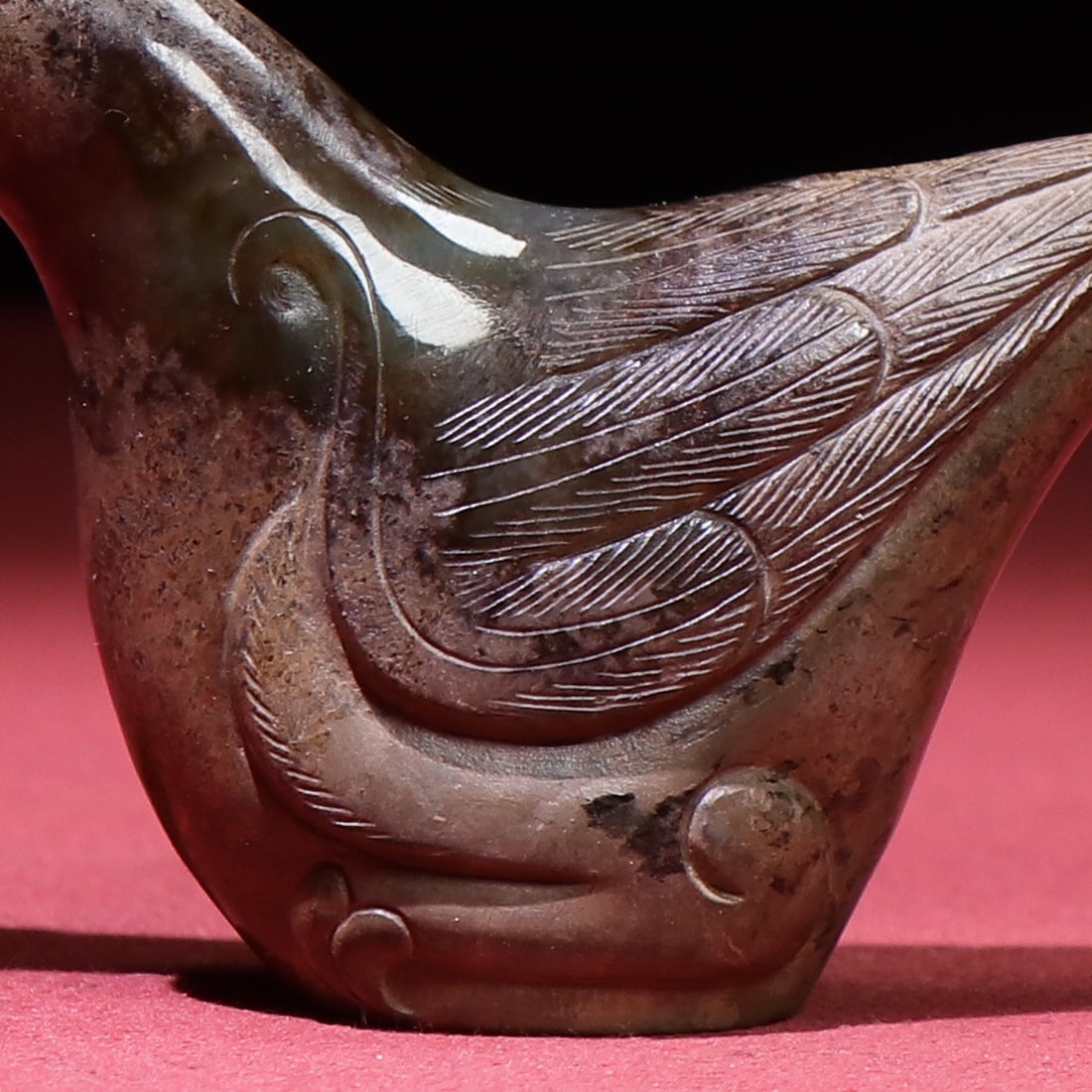 An Exquisite White Jade Phoenix Ornament - 4
