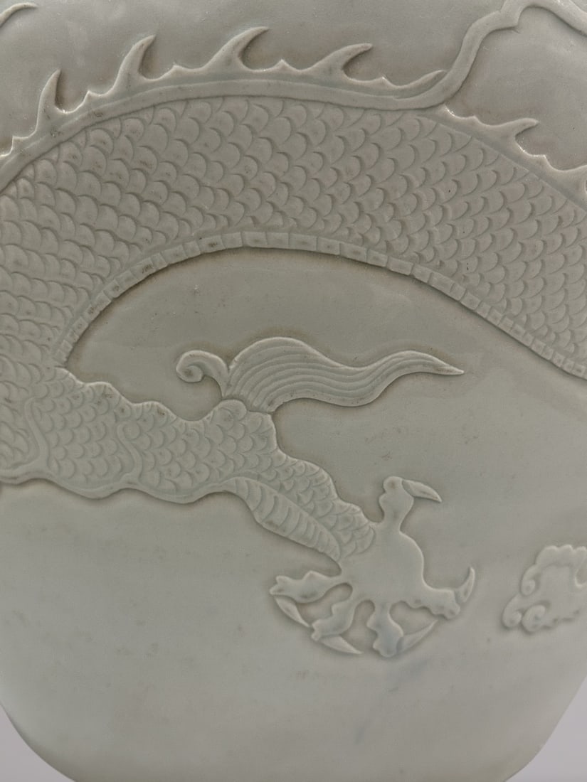 An Exquisite Shufu Glazed Dragon Pattern Vat - 4