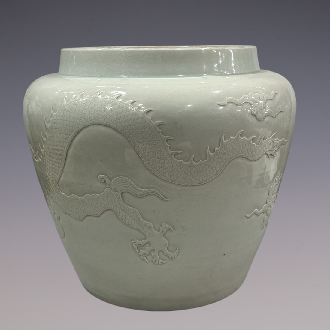 An Exquisite Shufu Glazed Dragon Pattern Vat - 6
