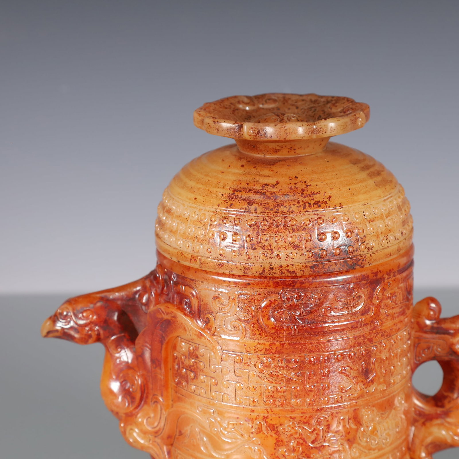 A Exquisite Gao Guyu Dragon and Phoenix Pattern Jar - 2
