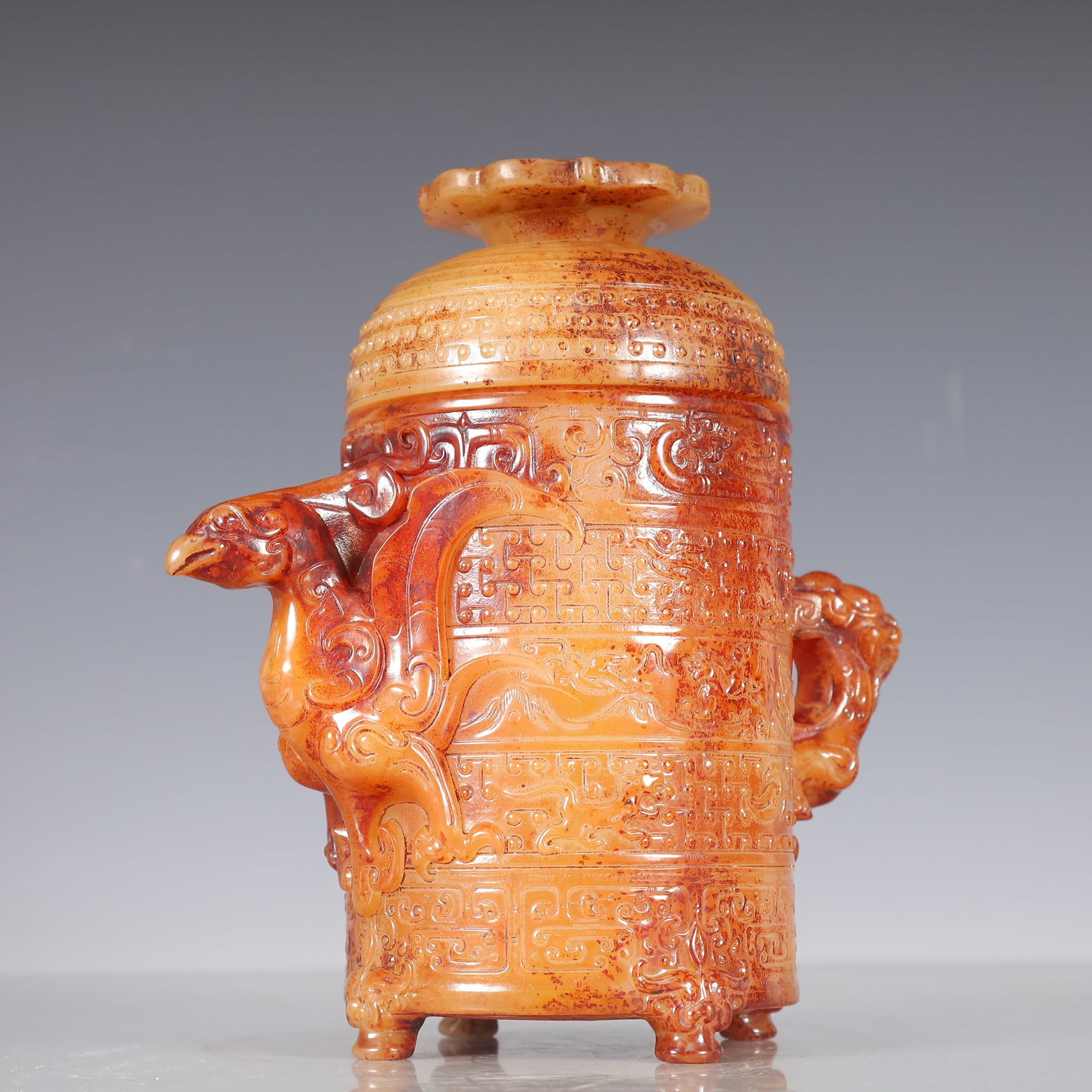 A Exquisite Gao Guyu Dragon and Phoenix Pattern Jar - 4