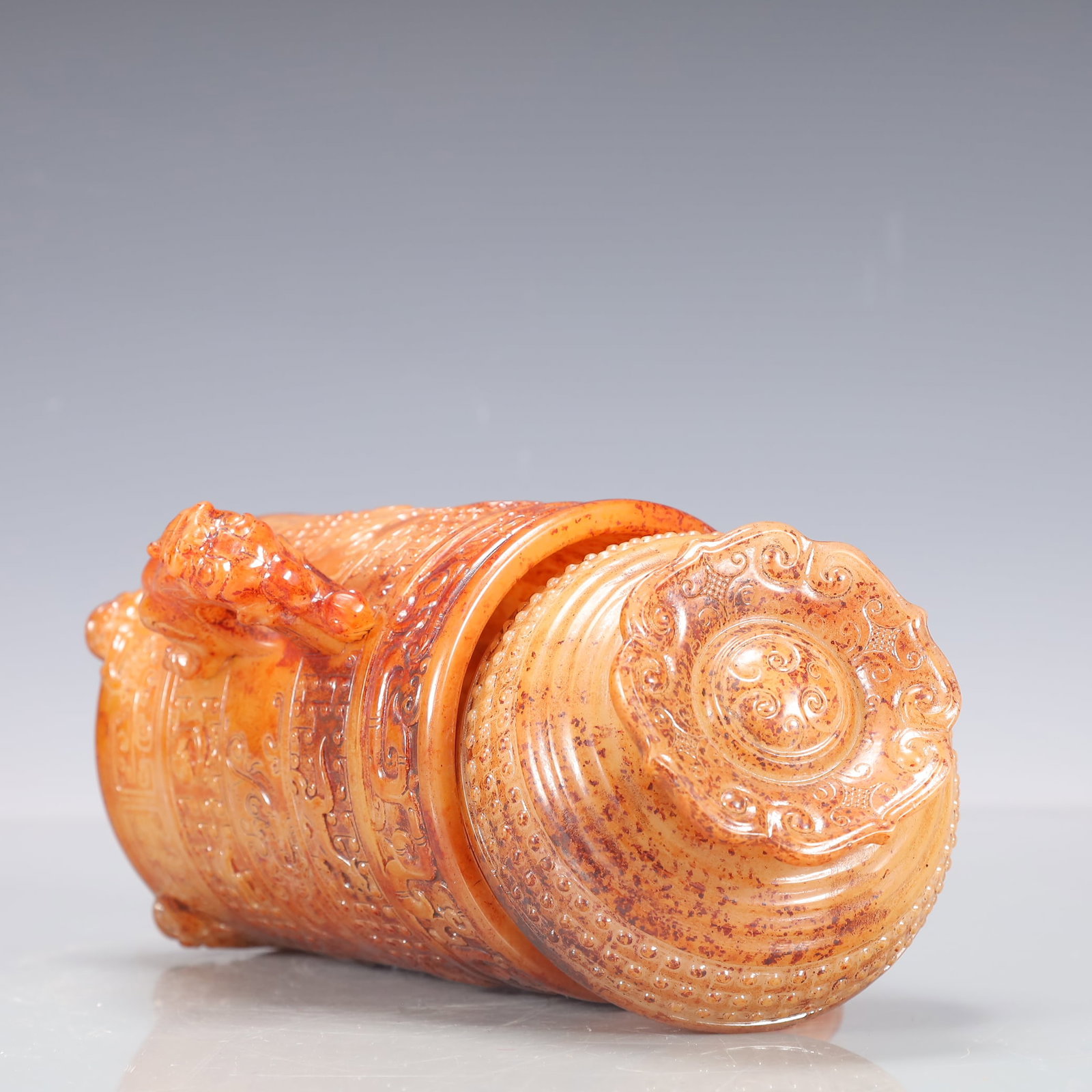 A Exquisite Gao Guyu Dragon and Phoenix Pattern Jar - 7