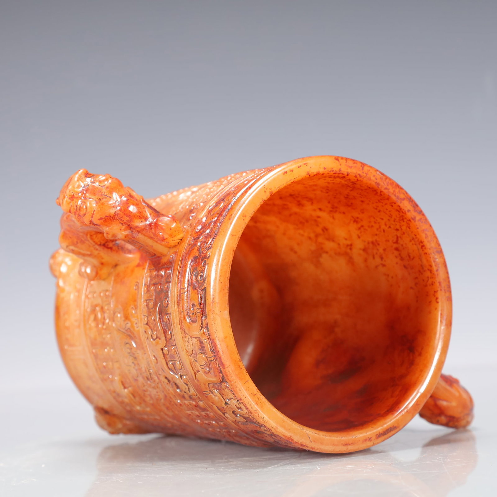 A Exquisite Gao Guyu Dragon and Phoenix Pattern Jar - 8