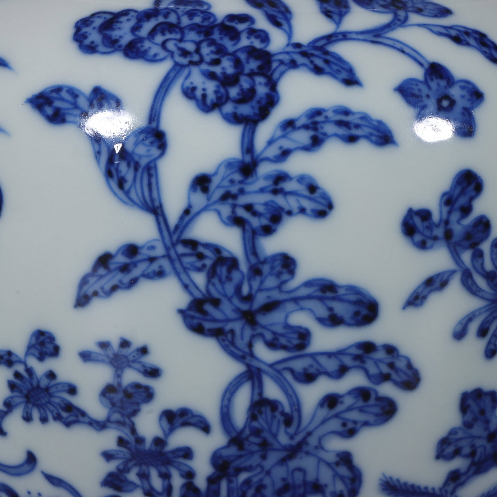 An Exquisite Blue and White Flower Pattern Lotus Pattern Jar - 5