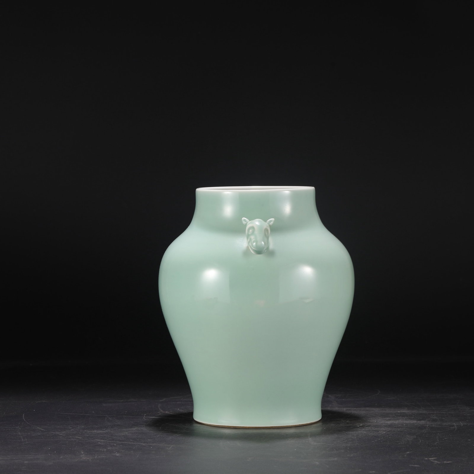 An Exquisite Celadon Glazed Beast-Ears Jar - 6