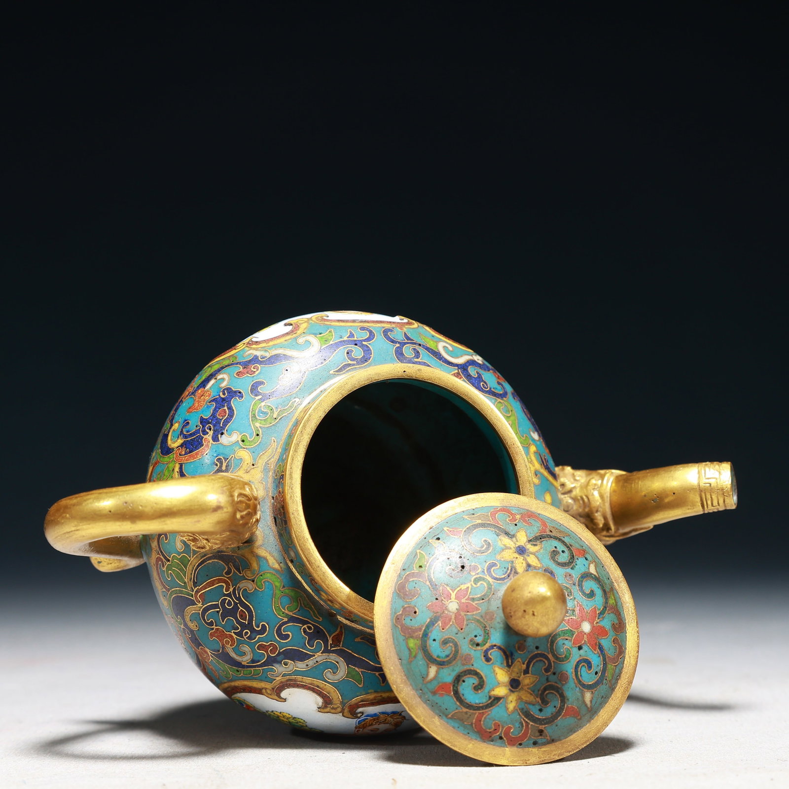 An Exquisite Cloisonne Figure Pattern Teapot - 8