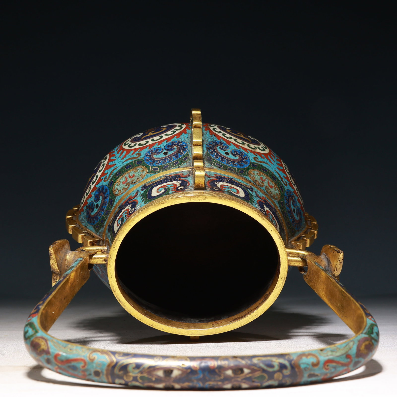 A Rare Cloisonne Beast-Face Pattern Beast-Ears Ewer - 12