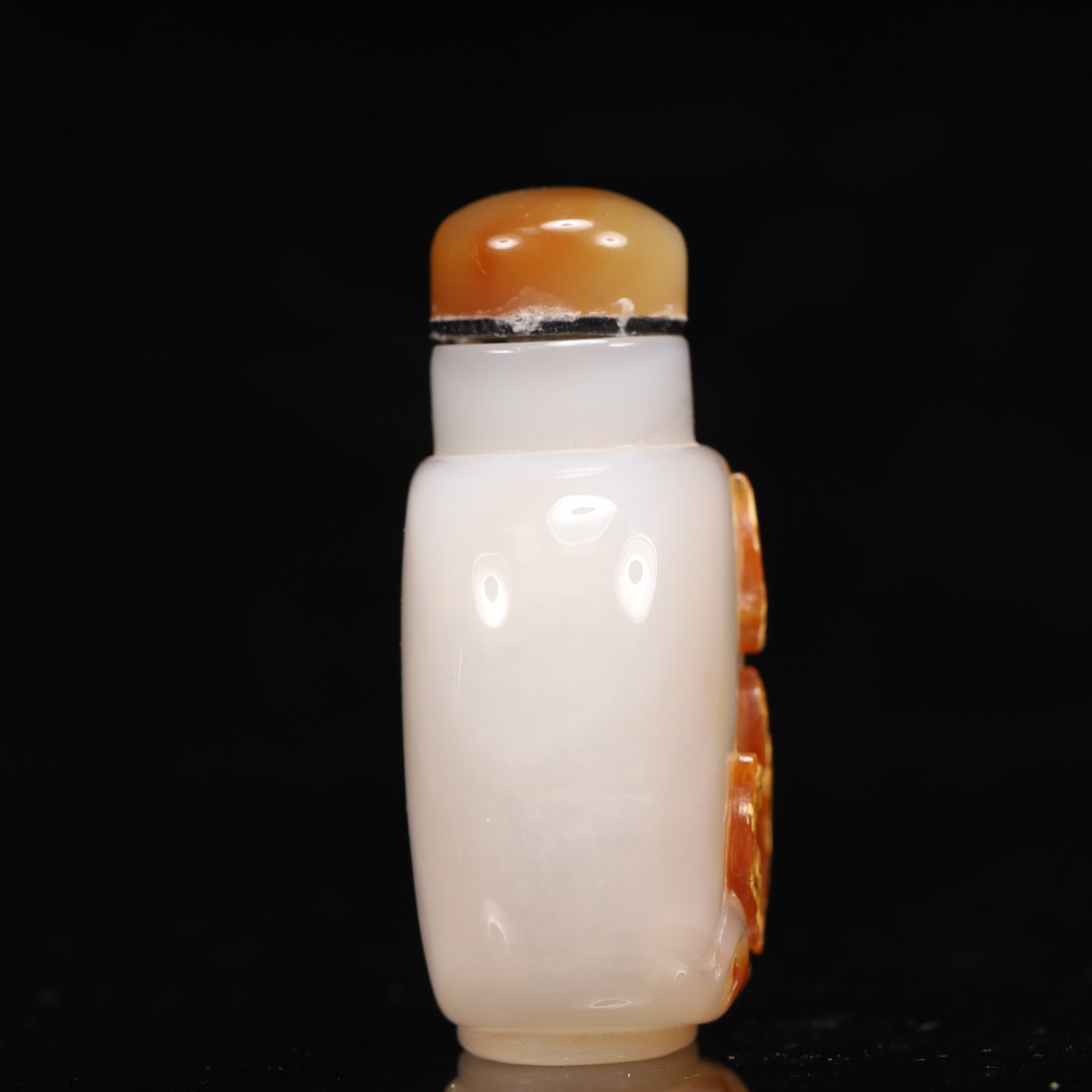 An Exquisite Agate Figure and Bird Pattern Snuff Bottle - 4