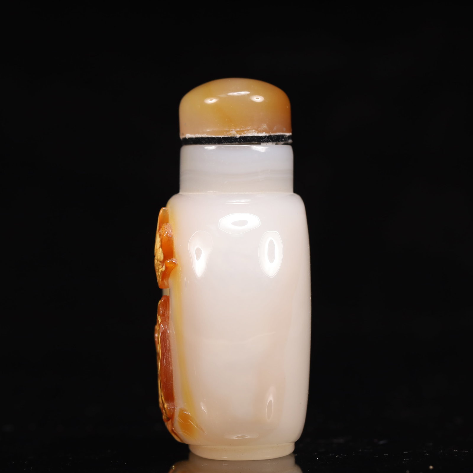 An Exquisite Agate Figure and Bird Pattern Snuff Bottle - 6