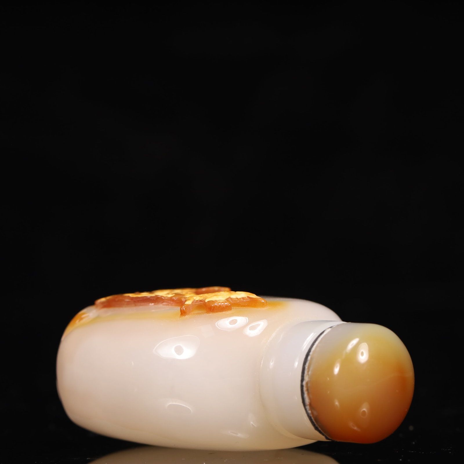 An Exquisite Agate Figure and Bird Pattern Snuff Bottle - 7