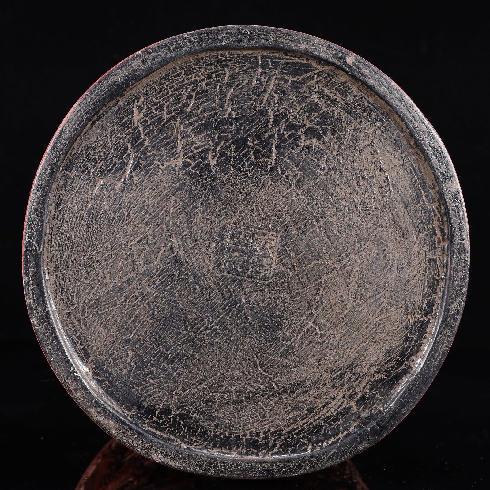 An Exquisite Carved Red Lacquer Landscape Pattern Brush Pot - 12