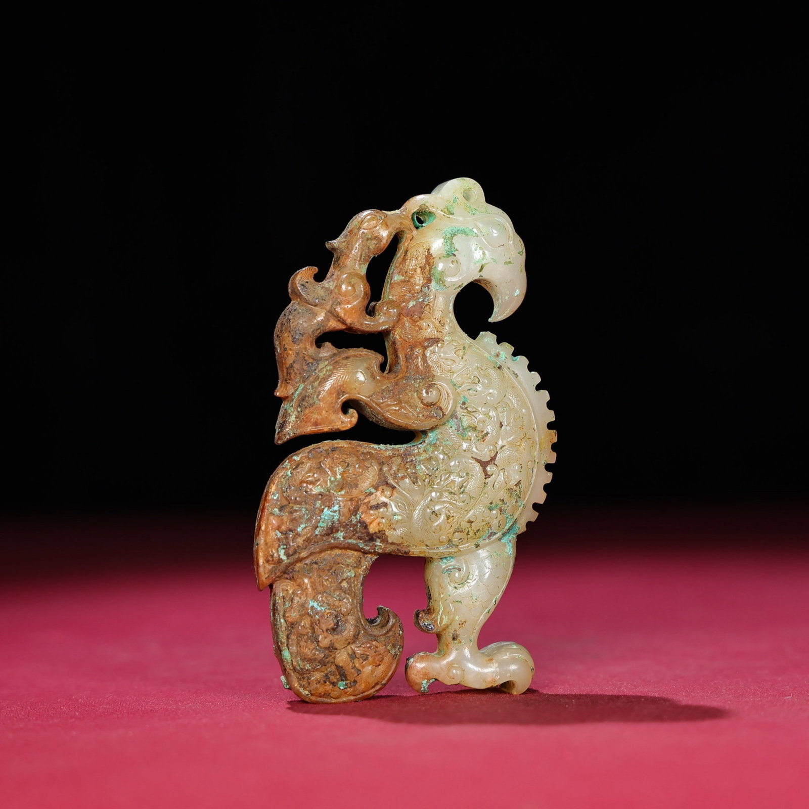 An Exquisite White Jade Phoenix Pendant - 5