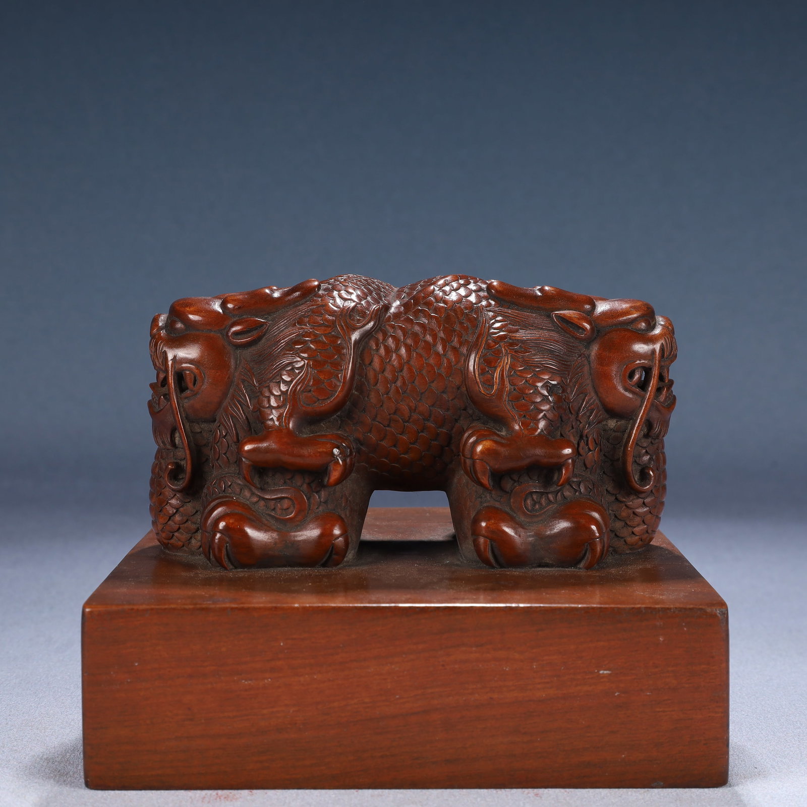 An Exquisite Boxwood Auspicious Beast Pattern Seal - 2