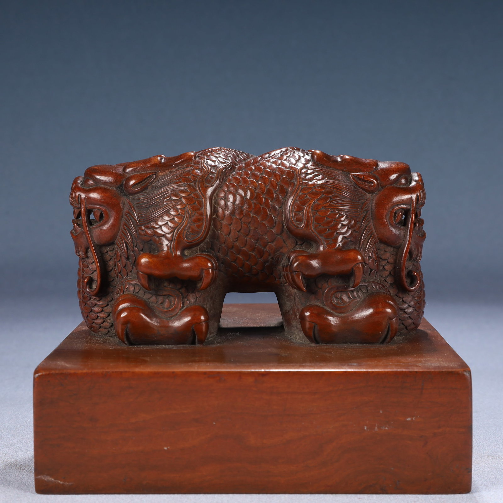An Exquisite Boxwood Auspicious Beast Pattern Seal - 4