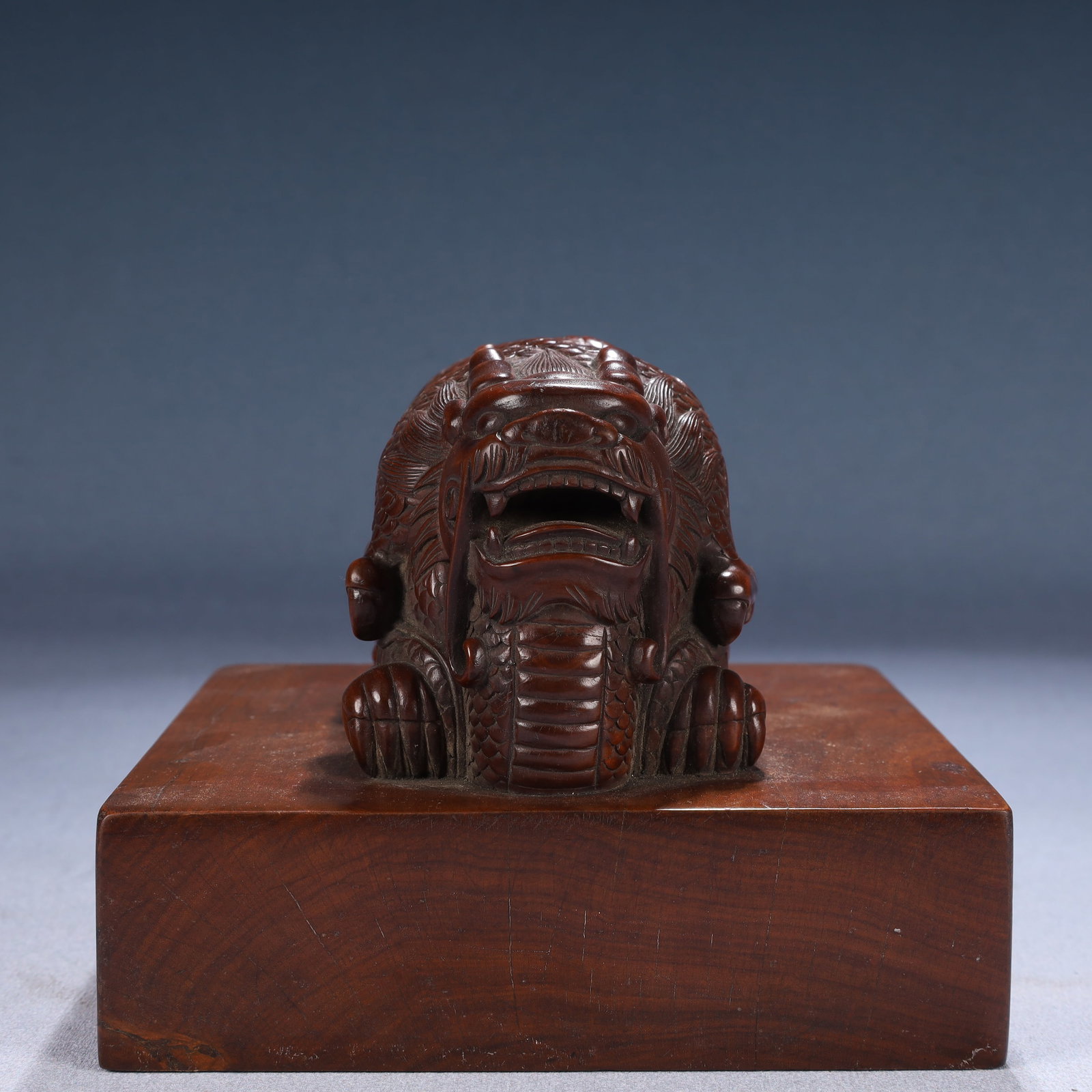 An Exquisite Boxwood Auspicious Beast Pattern Seal - 5