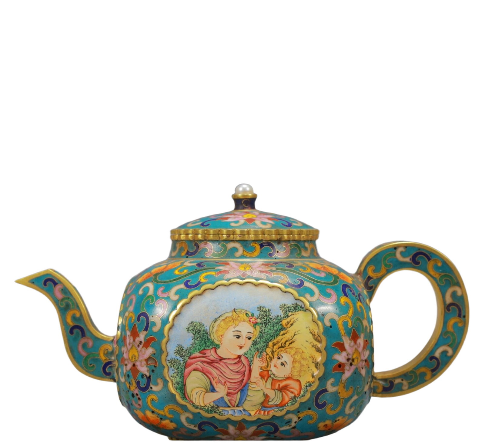 An Exquisite Painted Enamel Figure Pattern Ewer - 5