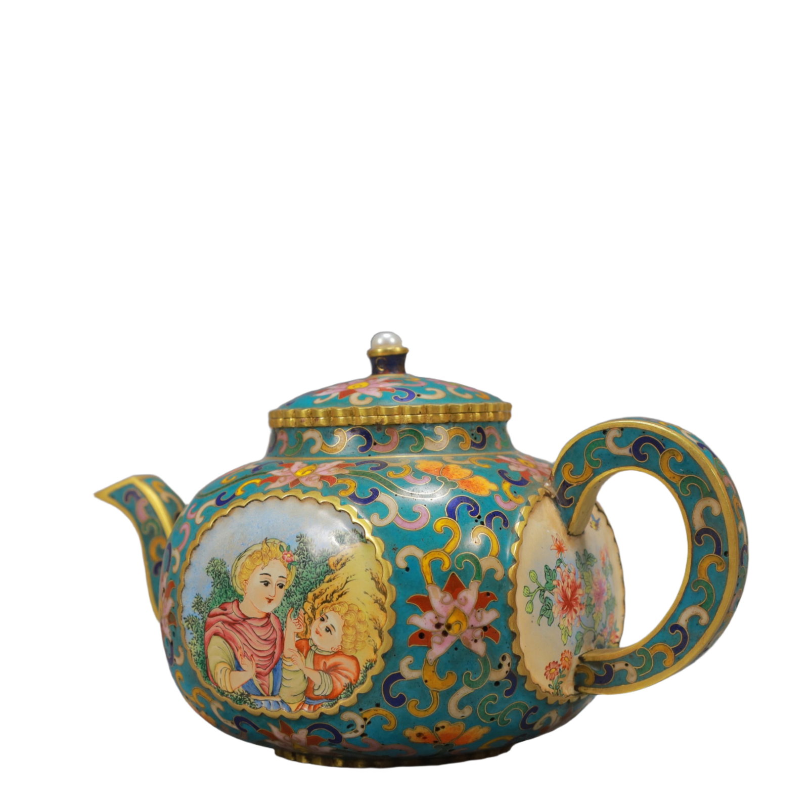 An Exquisite Painted Enamel Figure Pattern Ewer - 6
