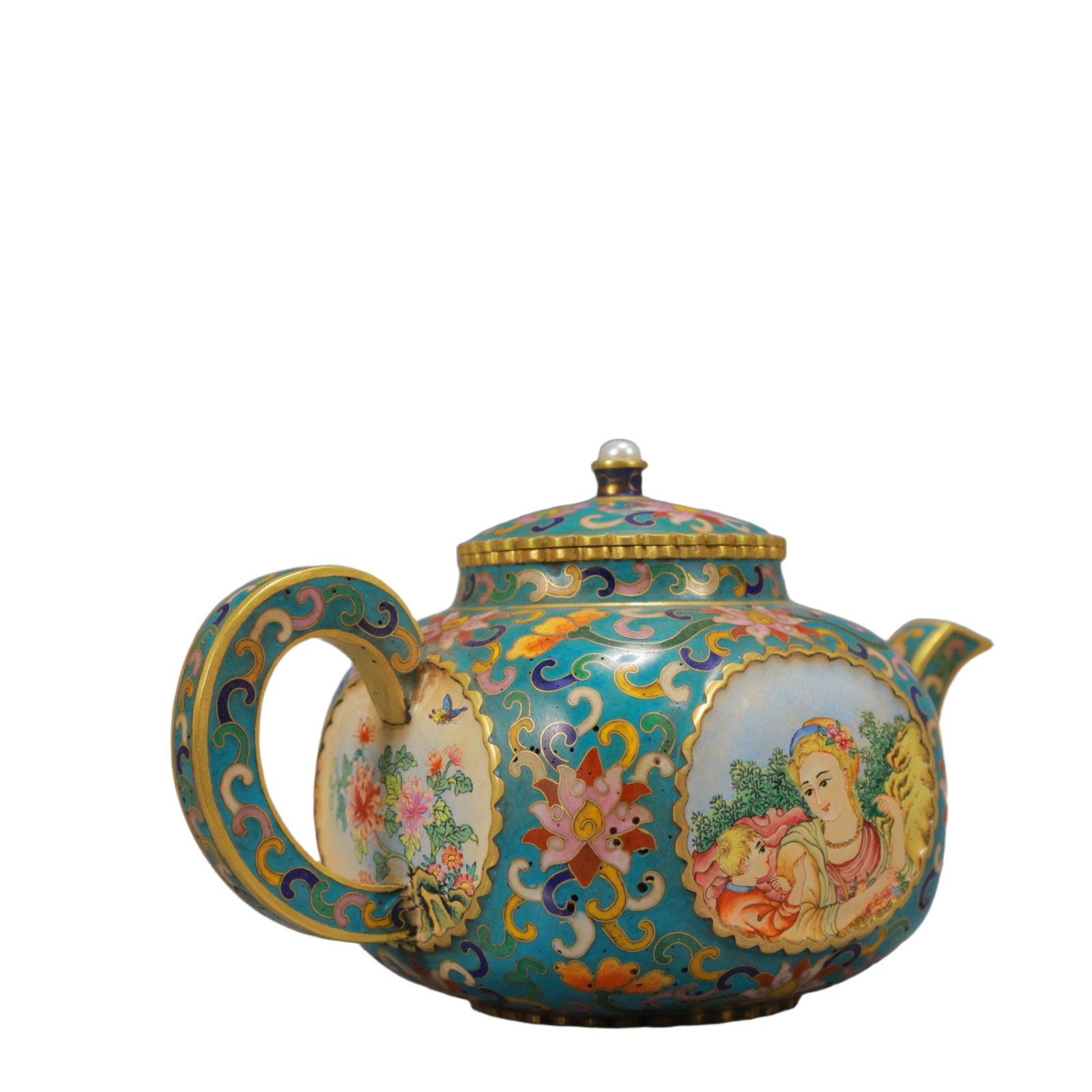 An Exquisite Painted Enamel Figure Pattern Ewer - 8