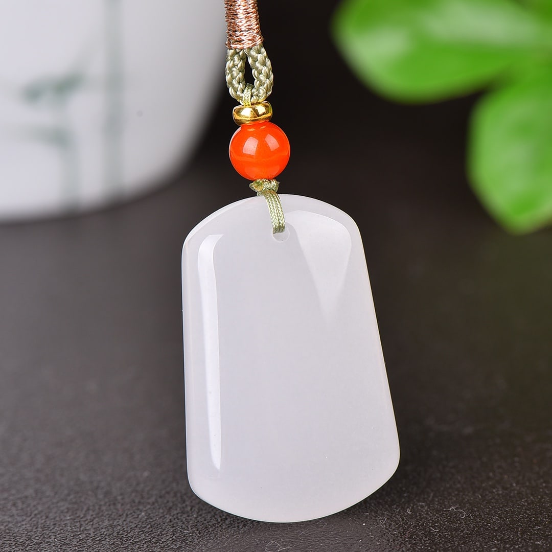 An Exquisite White Jade Pendant - 2