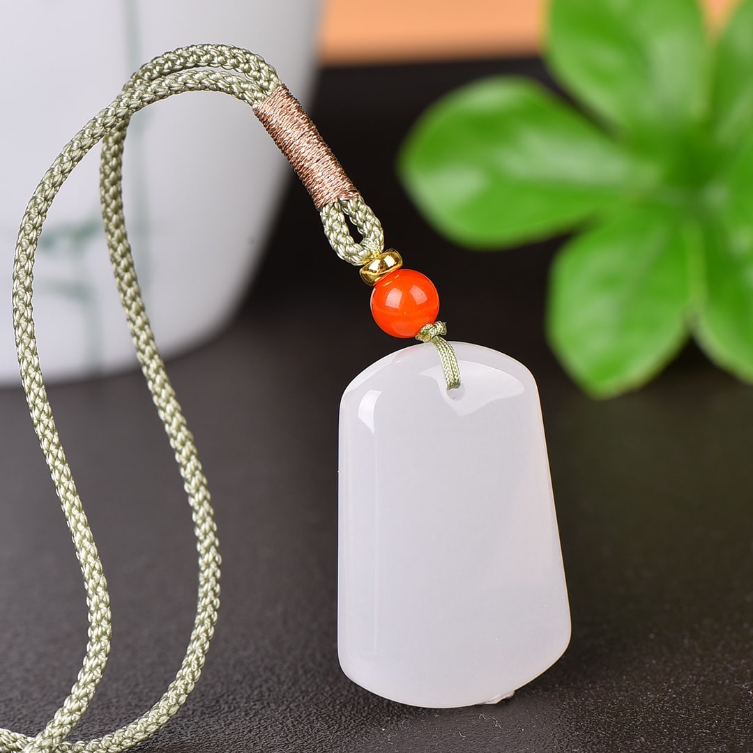 An Exquisite White Jade Pendant - 4