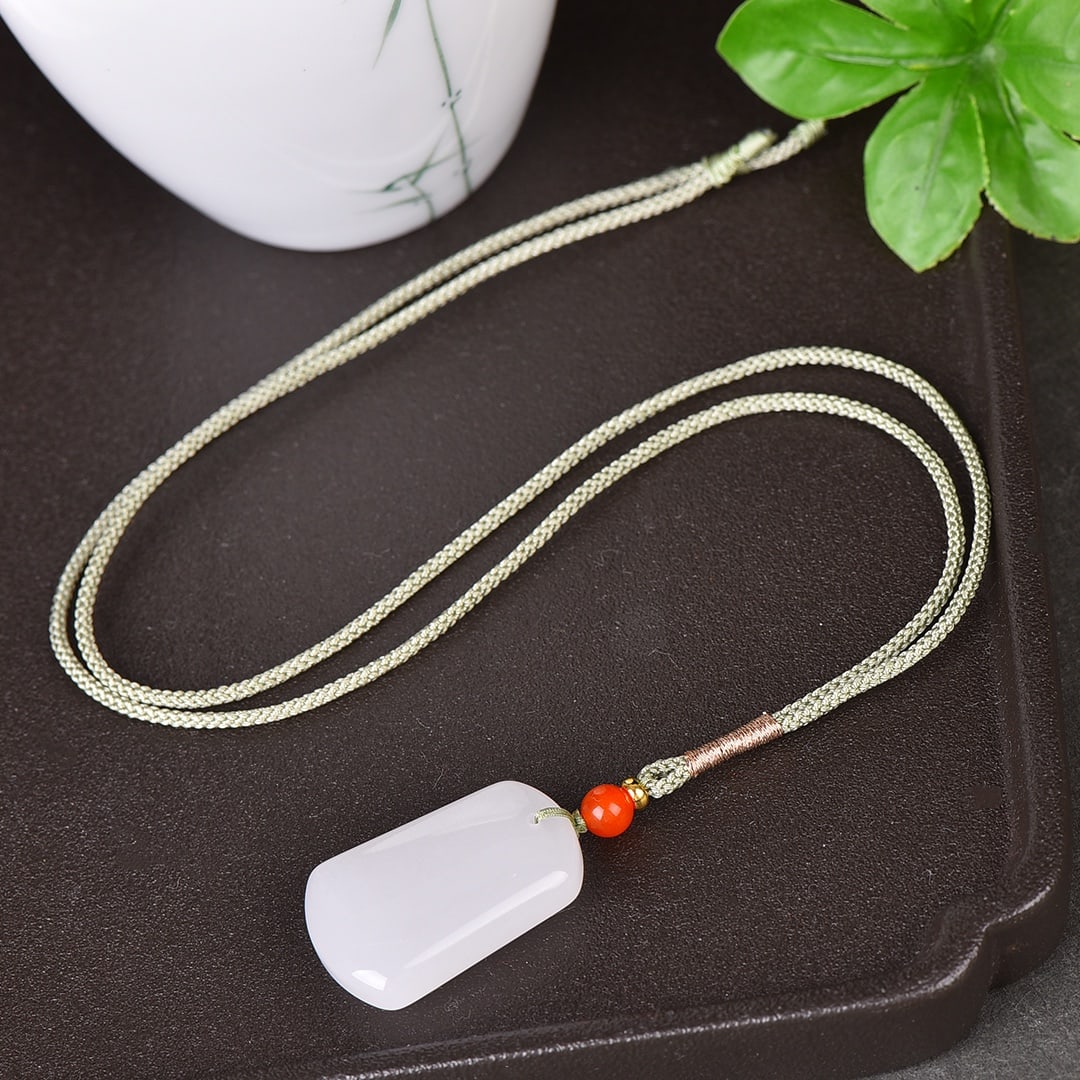 An Exquisite White Jade Pendant - 6