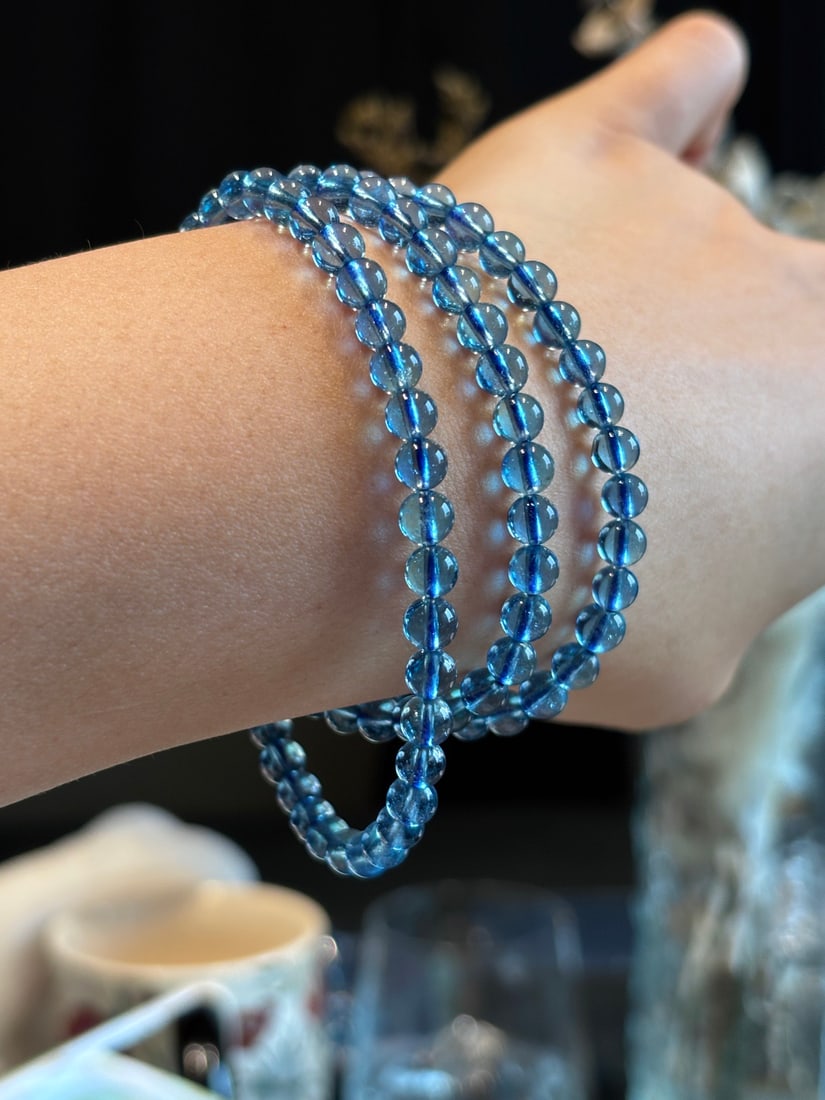 An Exquisite Aquamarine Bracelets - 6
