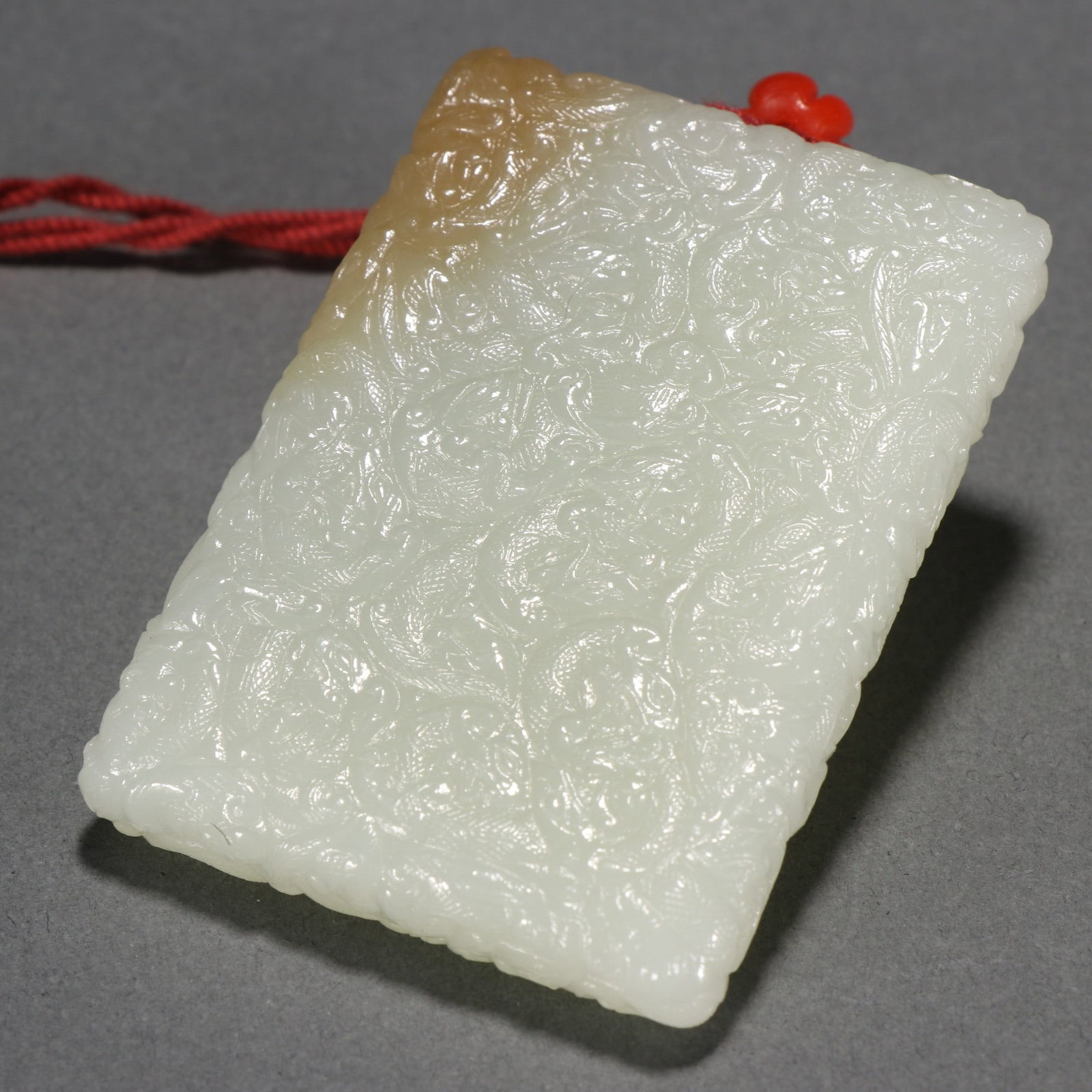 An Exquisite White Jade Dragon Pattern Brand - 9