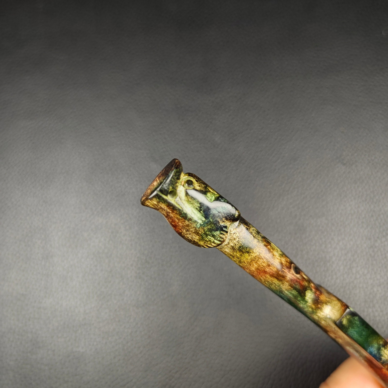 An Exquisite White Jade Spoon - 7