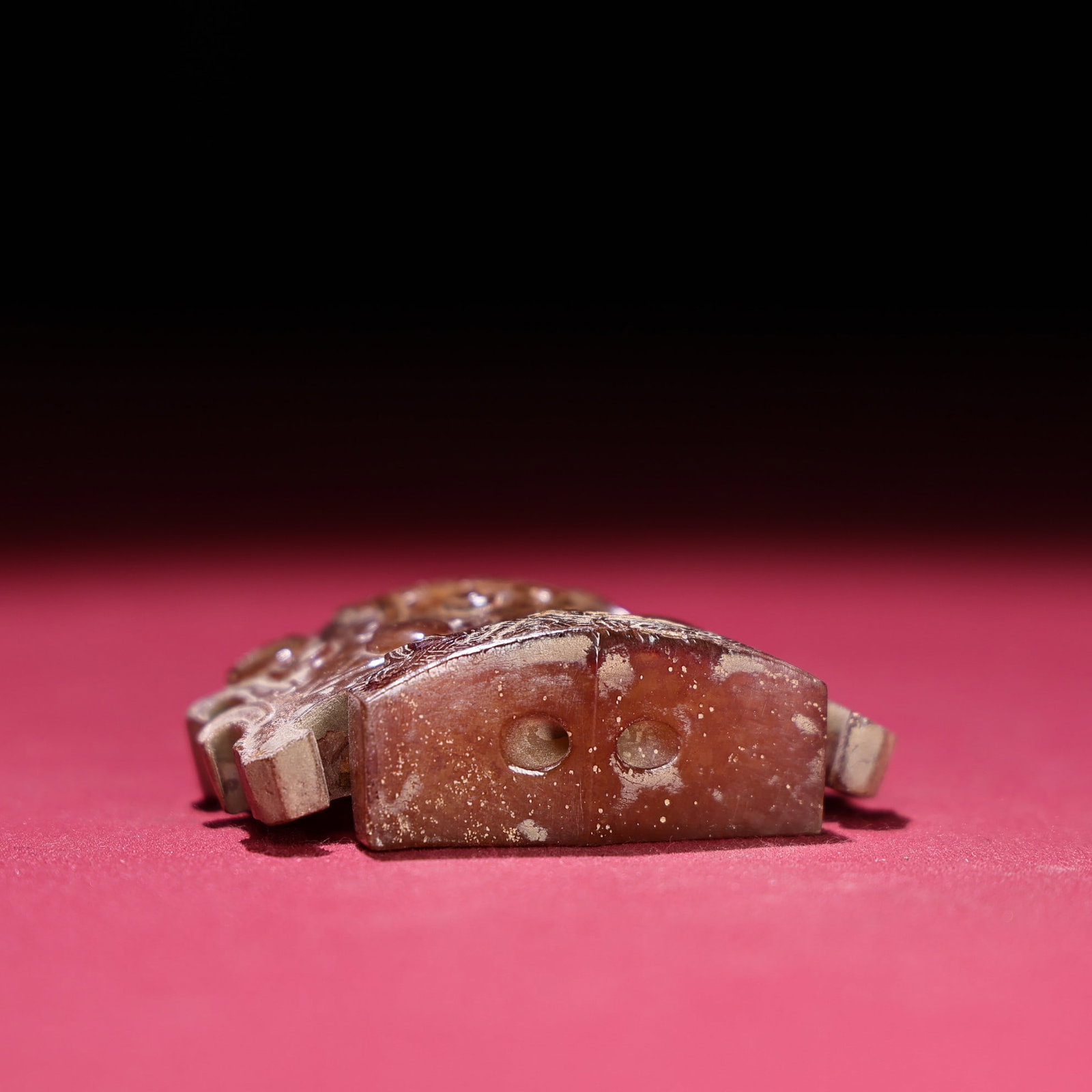 An Exquisite White Jade Human face Pattern Ornament - 8