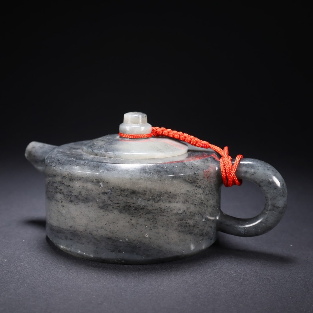 An Exquisite White Jade Teapot - 3
