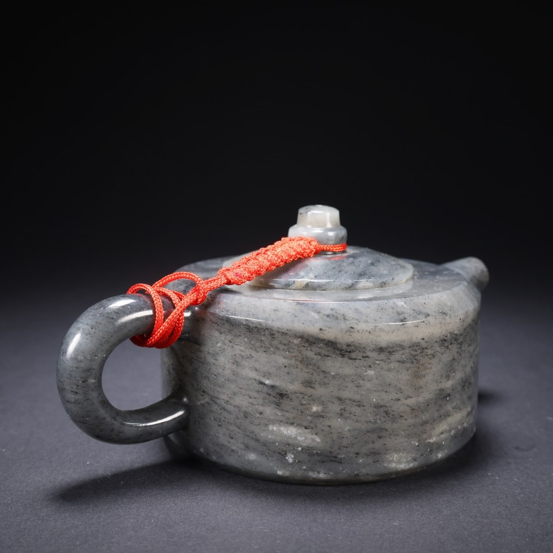 An Exquisite White Jade Teapot - 5
