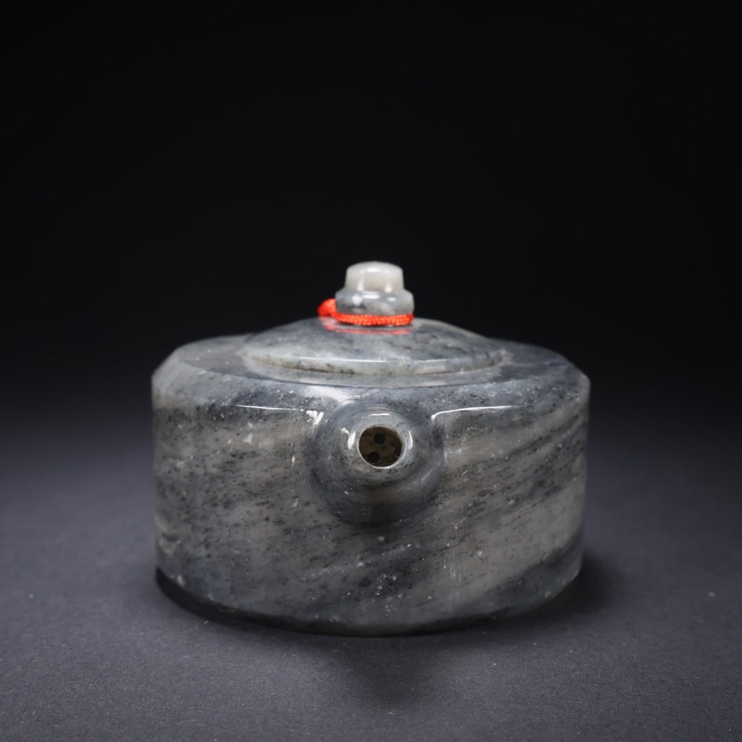 An Exquisite White Jade Teapot - 7