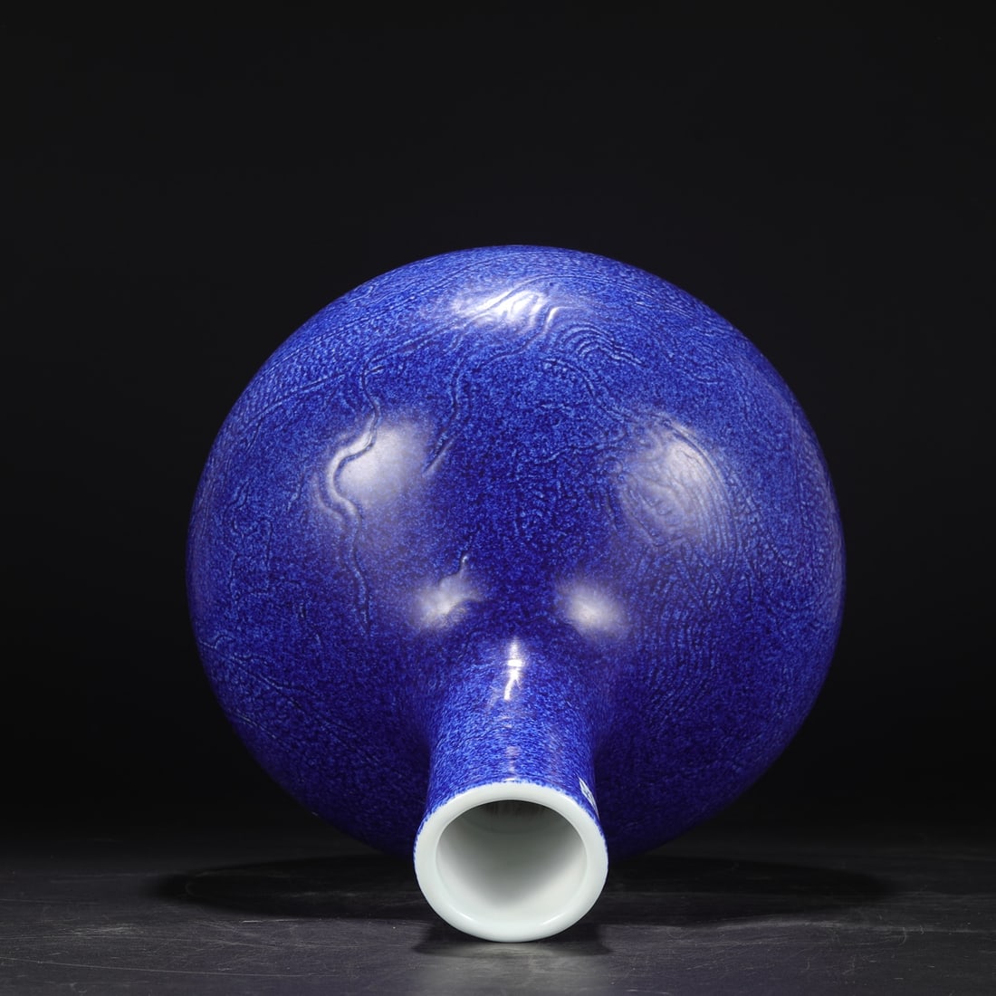 An Exquisite Blue Glazed Dragon Pattern Vase - 5