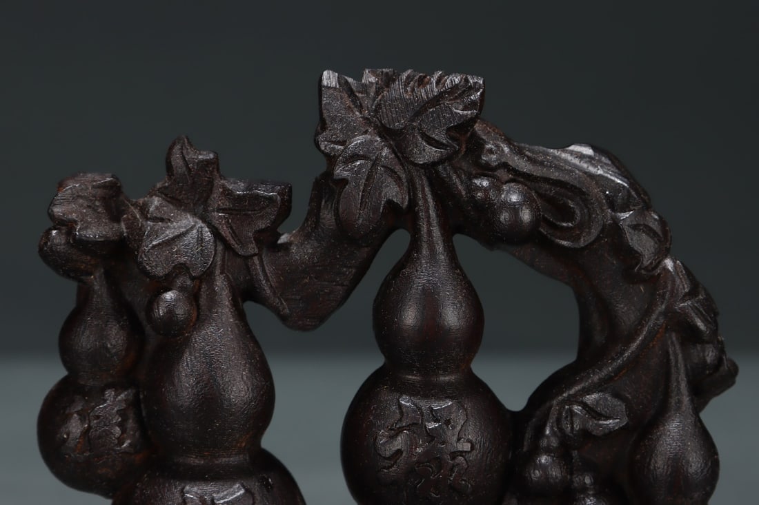 An Exquisite Eaglewood Gourd Pattern Ornament - 3