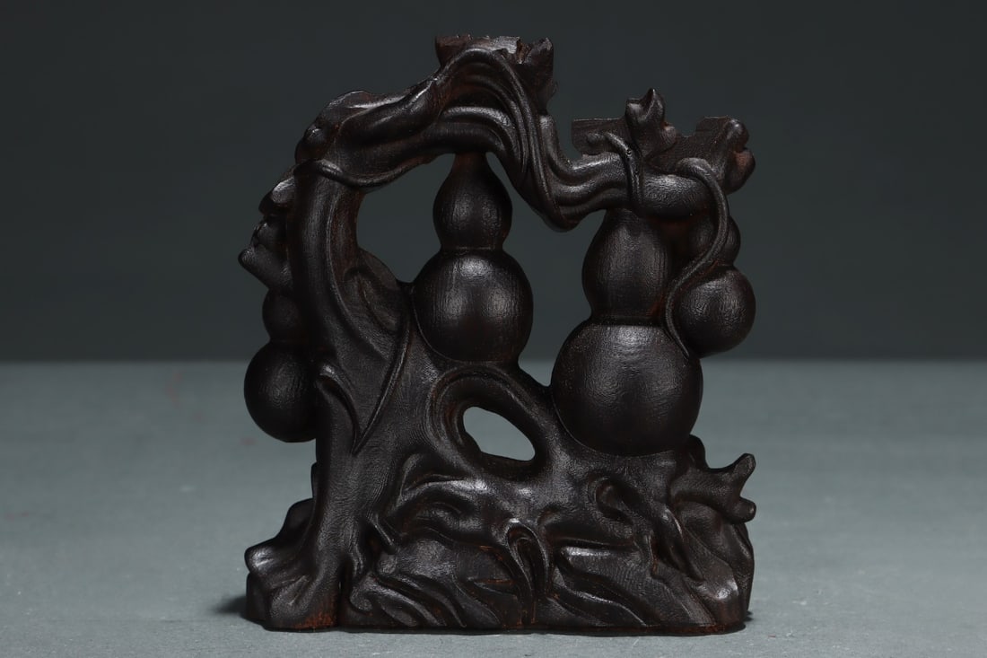 An Exquisite Eaglewood Gourd Pattern Ornament - 6