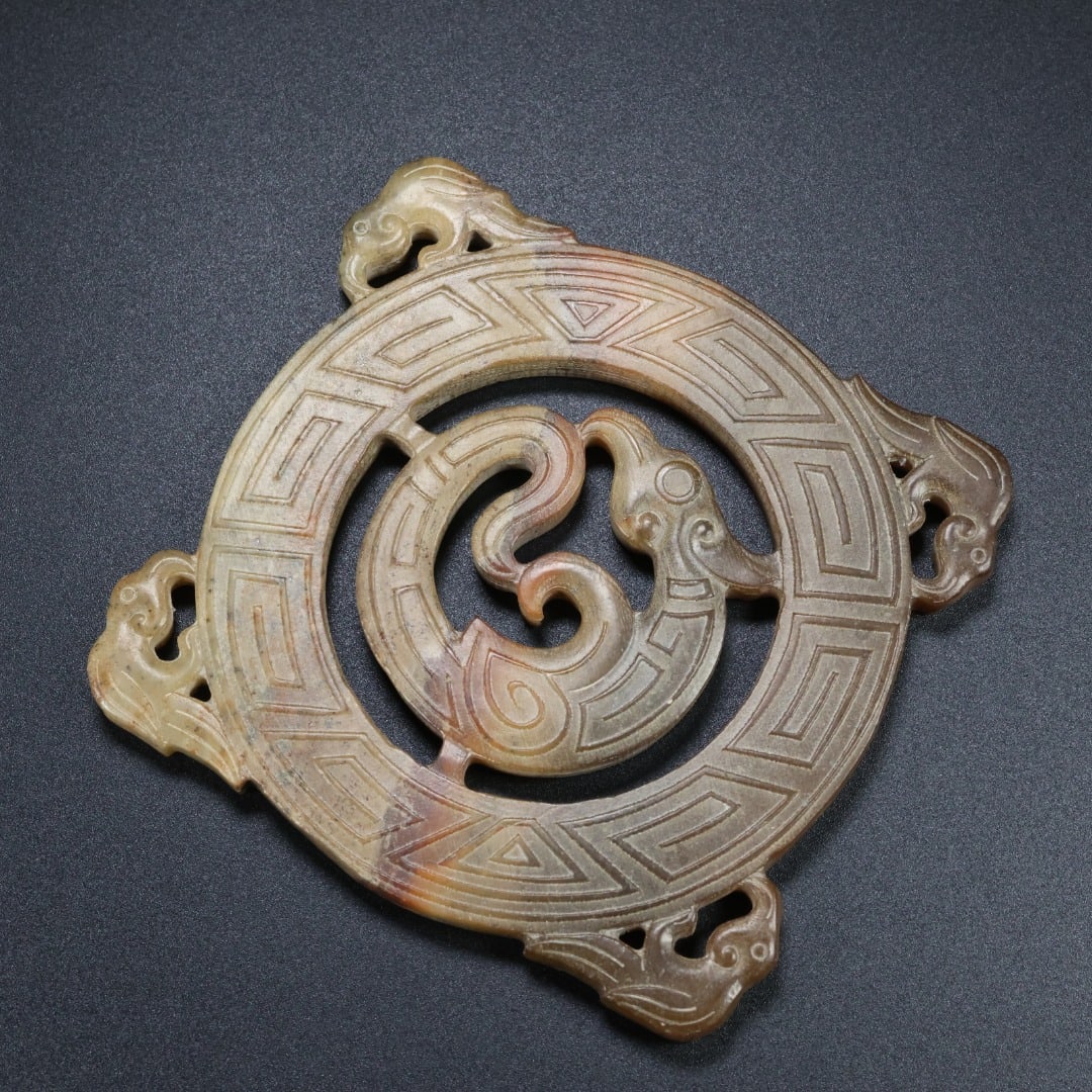 An Exquisite White Jade Phoenix Pattern Ornament - 9